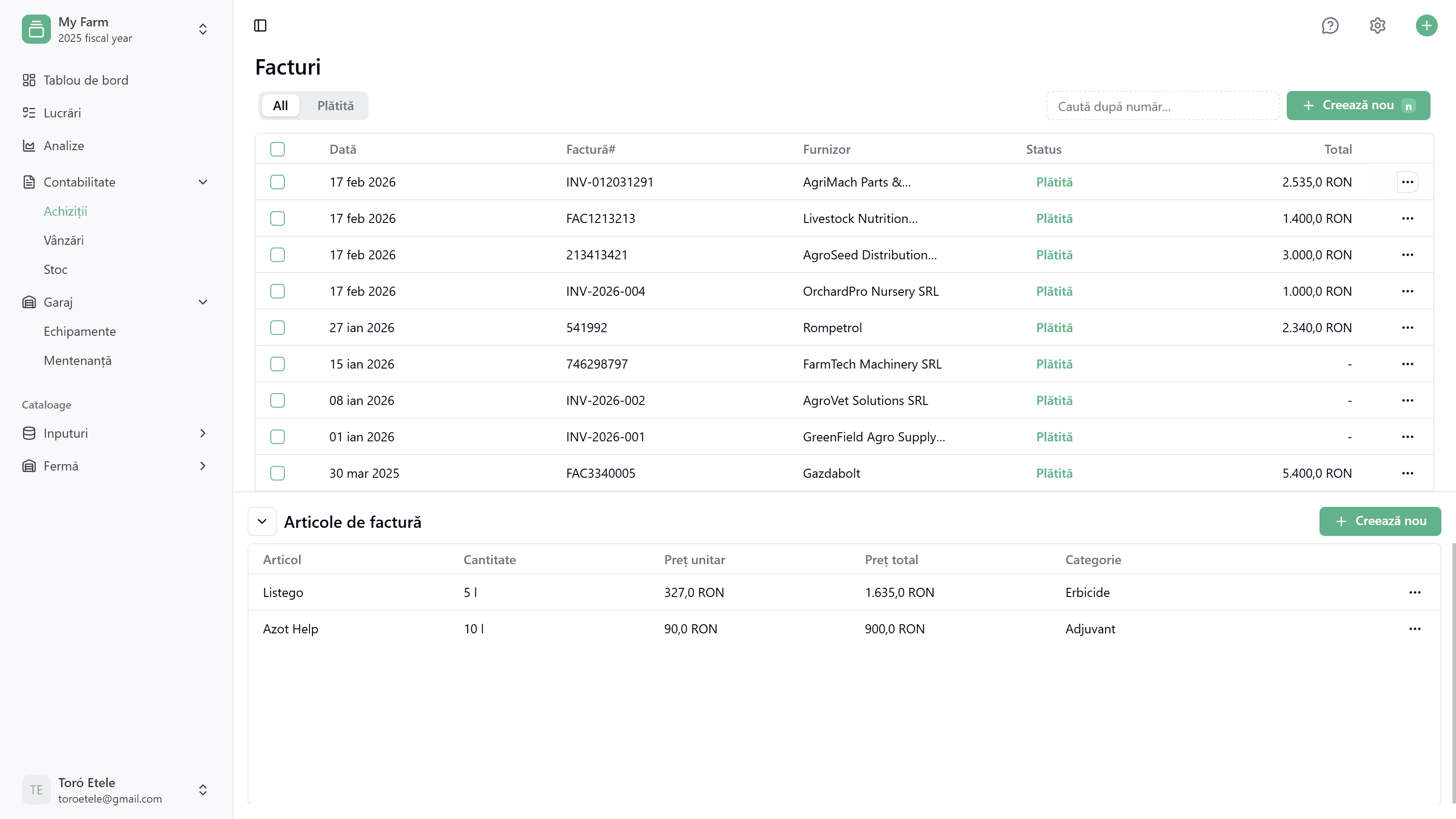 Harvest Mate Inventory Management